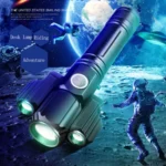 KS-738 USB Charging Waterproof T6+XPE Zoomable LED Flashlight with 4-Modes & 18650 lithium battery - Image 9