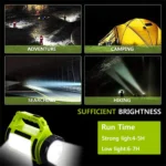 5W 1000LM USB Charging Outdoor Portable LED Searchlight, with USB Export Function - Image 12