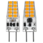GY6.35 3W 245-280LM 20 LED SMD 2835 Dimmer Corn Light Bulb, AC/DC 12V(White Light)