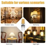 GY6.35 3W 245-280LM 20 LED SMD 2835 Dimmer Corn Light Bulb, AC/DC 12V(White Light) - Image 7