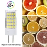 GY6.35 L64 5W 380-420LM 64 LED SMD 2835 Dimmer Corn Light Bulb, AC/DC 220V - Image 4