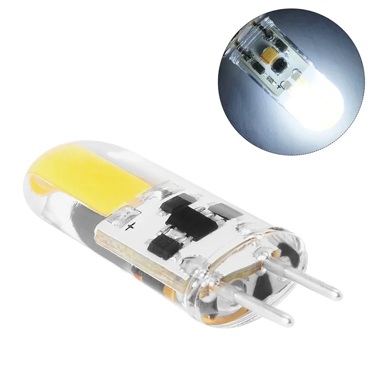 LED8892WL.webp GY6.35 2W 110-140LM LED 1505 COB Corn Light Bulb, AC/DC 12V - Image 1