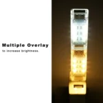 12 LEDs Double Sided Stackable USB Light - Image 6