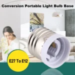 E27 to E12 Light Lamp Bulbs Adapter Converter - Image 4