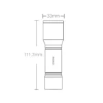 Original Xiaomi Youpin BEEBEST Portable Flashlight,Support Three-gear Mode(Black) - Image 3