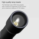 Original Xiaomi Youpin BEEBEST Portable Flashlight,Support Three-gear Mode(Black) - Image 4