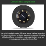 4 PCS 8 LEDs IP65 Waterproof Solar Powered Buried Lamp Garden Villa Garden Lawn Decorative Spotlight - Image 6