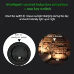 4 PCS 8 LEDs IP65 Waterproof Solar Powered Buried Lamp Garden Villa Garden Lawn Decorative Spotlight - Image 7