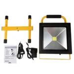 30W IP65 Waterproof COB LED Rechargeable Flood Light, 2650LM 6000-6500K with Car Charger, AC 85-265V - Image 6