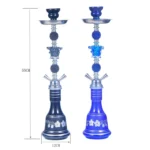 021-1015 Double Tube Glass Hookah - Image 2