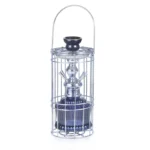 010-30 Double Tube Glass Iron Cage Hookah - Image 3