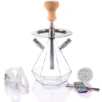 Acrylic Single Pipe Hookah Set - Image 2
