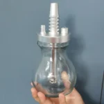 Glass + Aluminum Alloy Single Pipe Hookah Set - Image 4