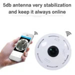 JJX-1801 Fisheye Wide Angle 1.0MP Smart Wireless Wifi IP Camera, Support TF Card (128GB Max) - Image 5