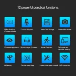 J-06 Indoor and Outdoor 1.0MP Wireless Wifi IP IR Camera, Support Infrared Night Vision / Motion Detection / TF Card (64GB Max), IR Distance: 50m - Image 12