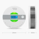 JSN-JY-909COM Smoke Carbon Monoxide Alarm Detector without Battery - Image 2