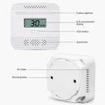 XY-C610 Car Mini Digital Display Carbon Monoxide Smoke Detector Alarm without Battery - Image 3