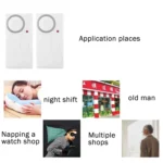 Home Security Wireless Remote Control Door Window Siren Magnetic Sensor Alarm Warning, 1 Remote Controller + 2 Magnetic Sensors - Image 11