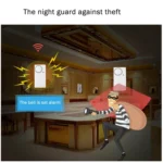 Home Security Wireless Remote Control Door Window Siren Magnetic Sensor Alarm Warning, 1 Remote Controller + 2 Magnetic Sensors - Image 7