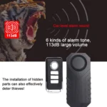 KS-SF22R IP55 Waterproof Wireless 113dB Vibration Burglar Sensor Alarm with Remote Control for Vehicle / Bicycle / Electric Bicycle - Image 7