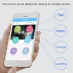 WLSES GC60 720P Wireless Surveillance Camera Baby Monitor, EU Plug - Image 10