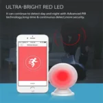 NEO NAS-PD02W Wireless WiFi PIR Detector Motion Sensor, with Magnet Bracket & Support Android / IOS systems & Ultra-bright Red LED - Image 7
