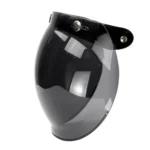 Soman Motorcycle Bubble Visor Open Face Helmet Visor Helmet Windshield Shield with Transparent Frame - Image 4