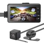 MT-80 3.0 inch 140 Degrees Wide Angle HD Video Motorcycle Dual  Camera DVR, Support TF Card (32GB Max)