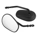 MB-MR008-BK Motorcycle Modified Rotatable Matt Rear View Mirror Set for Harley Davidson XL 883 1200