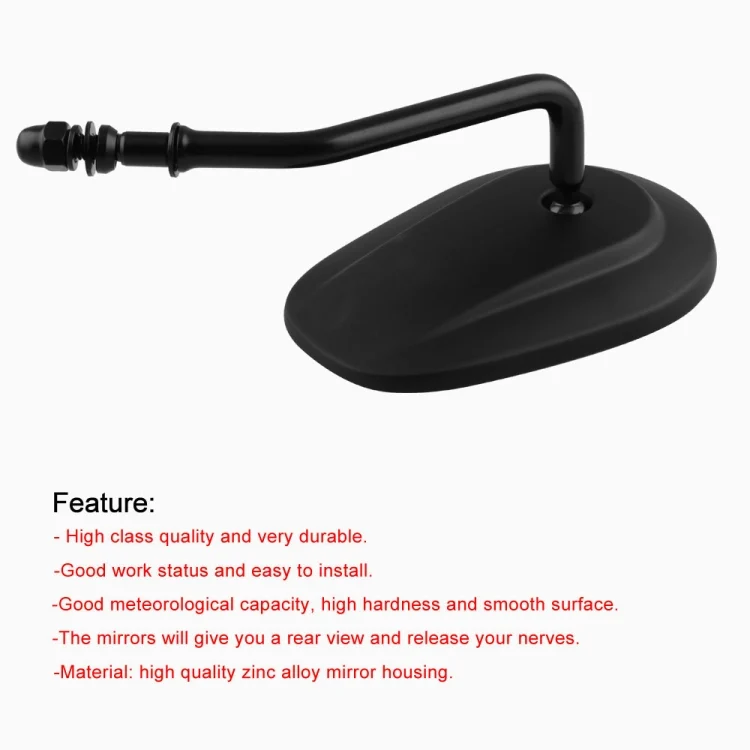 MOTA0030_7.webp MB-MR008-BK Motorcycle Modified Rotatable Matt Rear View Mirror Set for Harley Davidson XL 883 1200 - Image 8