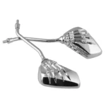 MB-MR011 Motorcycle Modified Universal ABS Skeleton Hand Rear View Mirror Set - Image 3