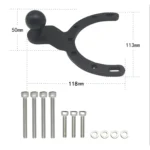 Motorcycle Fuel Tank Cap Mobile Phone Bracket Fixed Accessories Large Horseshoe Ball Head - Image 3