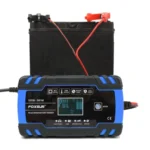FOXSUR 12V-24V Car Motorcycle Truck Repair Battery Charger AGM Charger, UK Plug (Blue) - Image 7