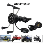 CS-878A1 Multi-function Motorcycle Wireless Wired Aluminum Alloy Mobile Phone Holder Charger - Image 8
