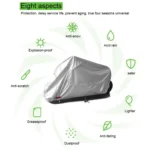 210D Oxford Cloth Motorcycle Electric Car Rainproof Dust-proof Cover, Size: XXXL - Image 7