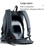 Motorcycle Rainproof Shoulders Helmet Soft Riding Backpack - Image 4
