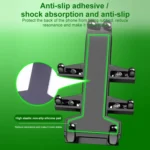 U-shaped Bolt Ball-Head Motorcycle Handlebar Multi-function Eight-jaw Aluminum Phone Navigation Holder Bracket, Width of Phone: 6.5-10.2cm   - Image 9