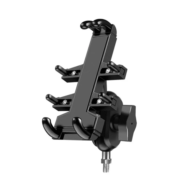 MOTA0173.webp M10 Bolt Ball-Head Motorcycle Multi-function Eight-jaw Aluminum Phone Navigation Holder Bracket - Image 1