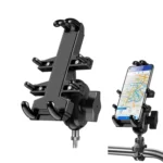 M8 Bolt Ball-Head Motorcycle Multi-function Eight-jaw Aluminum Phone Navigation Holder Bracket - Image 2