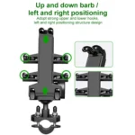 M8 Bolt Ball-Head Motorcycle Multi-function Eight-jaw Aluminum Phone Navigation Holder Bracket - Image 8