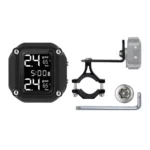 M4 Anti-vibration Motorcycles Tire Pressure Monitor with Anti-theft Screw Holder