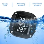 M6 Anti-vibration Motorcycles Tire Pressure Monitor with Anti-theft Screw Holder - Image 4