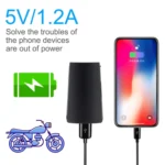 Motorcycle Waterproof DC 8-32V 5V / 1.2A Rearview Mirror USB Phone Charger Adapter, with Indicator Light - Image 6