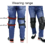 1 Pair Motorcycle Kneepad Windproof Warming Knee Pads Legs Protector Thickening Cold-Proof - Image 9