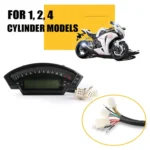 Speedpark Motorcycle LCD TFT Digital Speedometer 14000RPM 6 Gear Backlight Motorcycle Odometer for 1,2,4 Cylinders Meter - Image 4