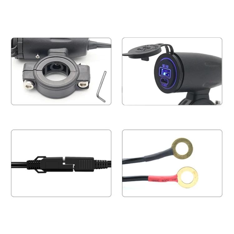 MOTA1270_4.webp C5931-Z Motorcycle 45W PD Fast Charge + QC3.0 Dual Interface Charger - Image 5