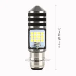 PX15D DC12V / 7.4W Motorcycle LED Headlight with 24LEDs SMD-3030 Lamp Beads - Image 3