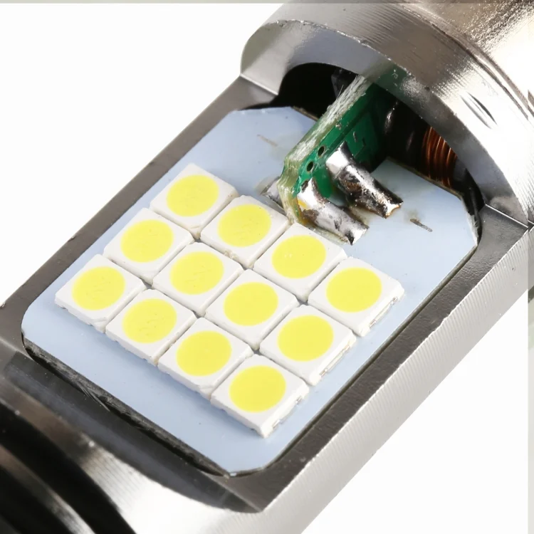 MOTA1283WL_3.webp BA20D DC12V / 7.4W Motorcycle LED Headlight with 24LEDs SMD-3030 Lamp Beads - Image 5