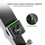 Motorcycle Spherical Compass Phone Holder, Rearview Mirror without Light - Image 5