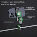 Motorcycle Spherical Compass Phone Holder, Rearview Mirror without Light - Image 6